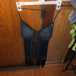 COPY - Ladies BIKER BLING HALTER